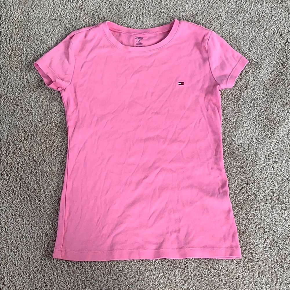 Pink Tommy Hilfiger tee shirt